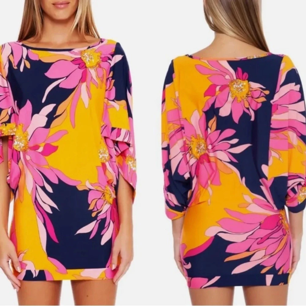 Trina Turk NEW Breeze Floral Swim & Spa Collection Cover-Up Size Small